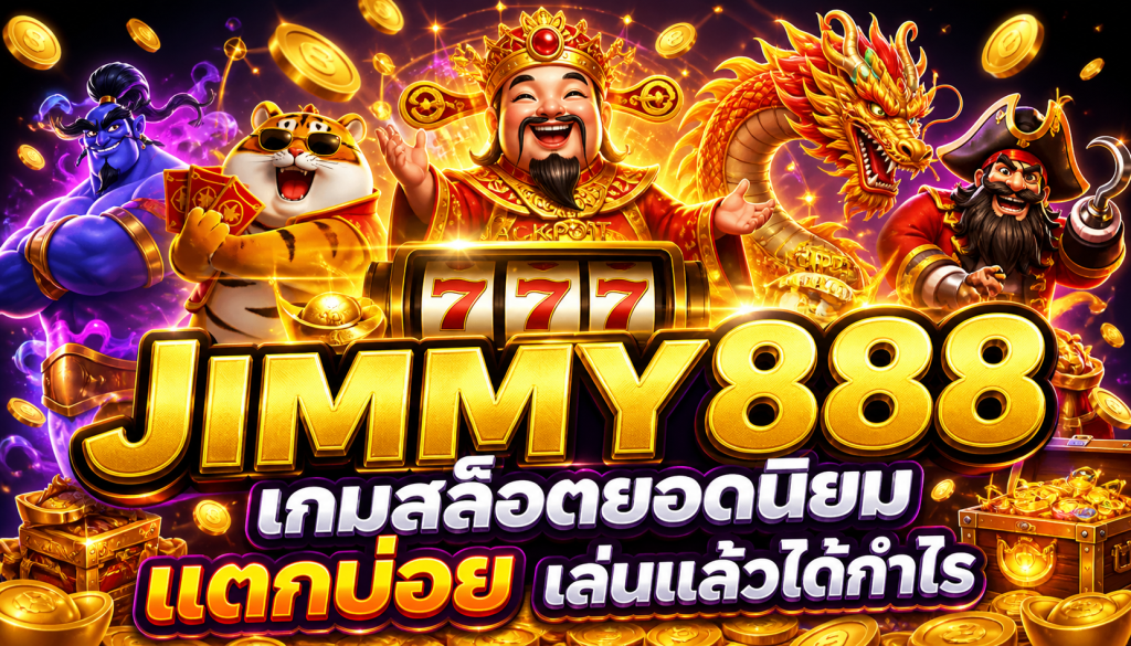 JIMMY888 เกมสล็อตยอดนิยม แตกบ่อย เล่นแล้วได้กำไร